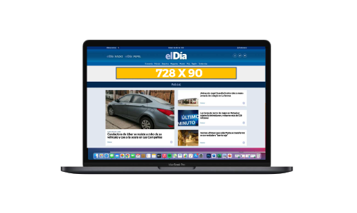 Mix banner 728 x 90 pixeles en versión escritorio.