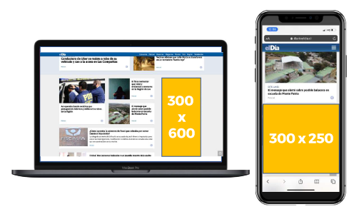 Banner Bet News 300 x 600 pixeles en versión escritorio y 300 x 250 pixeles en versión móvil.